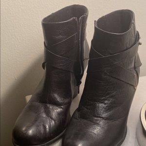 Boc Black Genuine Leather Boots